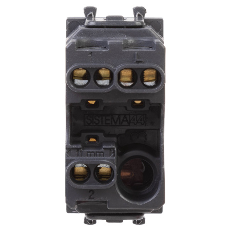 Переключатель модульный, "Avanti", "Закаленная сталь", 1 модуль DKC