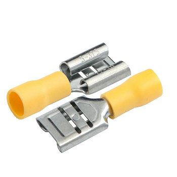 Разъем РпИм 5,5-6-0,8 (плоский) "мама" GRIM-5,5-7,4 Желтый, 100 штук General