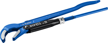 КТР-45, №2, ключ трубный, изогнутые губки ЗУБР