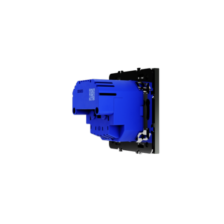 Розетка встраиваемая Voltum S70 с заземлением и защитными шторками, 16А, с USB, A+A, (титан)