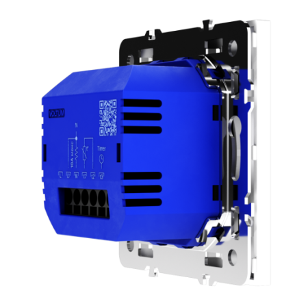 Терморегулятор электронный Voltum S70 с индикацией и датчиком, для теплого пола, (белый глянцевый)