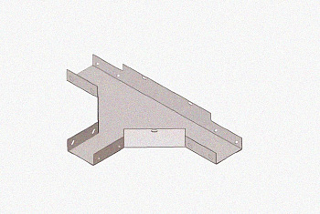 Лоток тройниковый замковый глухой ОТЗГ 50х50 УХЛ1, горячее цинкование S1,5