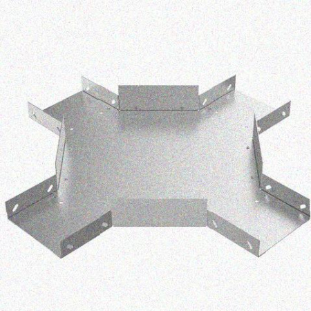 Лоток крестообразный замковый перфорированный КМЗ 400х65 УХЛ1, горячее цинкование, S1,5