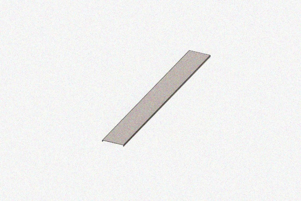 Крышка лотка КЛ 200 УT1,5, оцинкованный лист S0,8