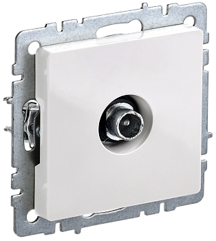 BRITE Розетка TV проходная РТВ10-0-БрБ белый IEK