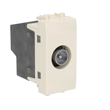 Розетка TV оконечная модульная, "Avanti", "Ванильная дымка", 1 модуль DKC