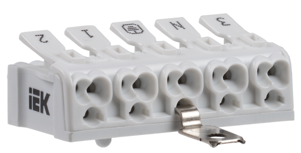 Клемма пружинная соединительная КСПнз5-3L+N+PE IEK