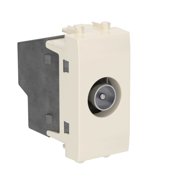 Розетка TV оконечная модульная, "Avanti", "Ванильная дымка", 1 модуль DKC