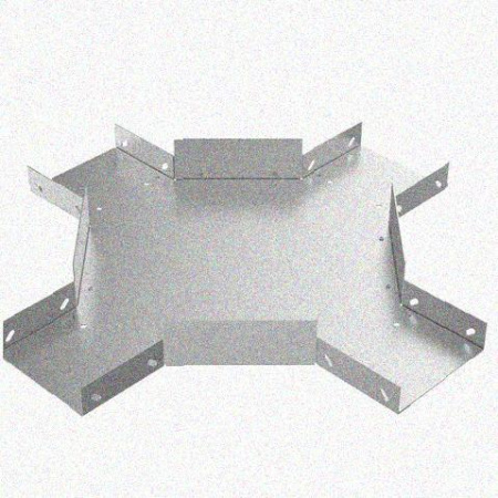 Лоток крестообразный замковый перфорированный КМЗ 300х100 УТ1,5, горячее цинкование, S1,5