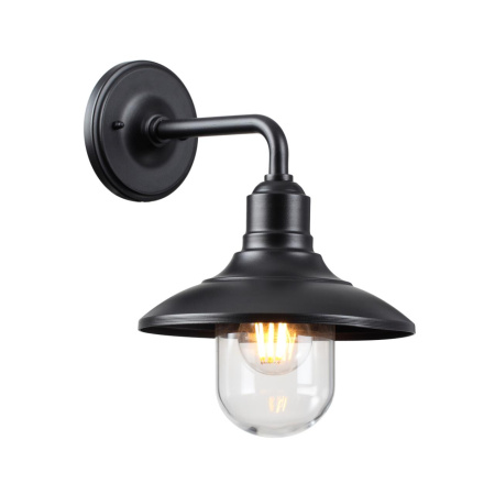 Ландшафтный настен.св-к E27 1*60W IP44 CAMPA черный/стекло ODEON LIGHT