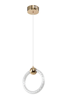 Светильник подвесной AURALIA ZRS.57790.17 17Вт 4000K IP20 Золото Zortes