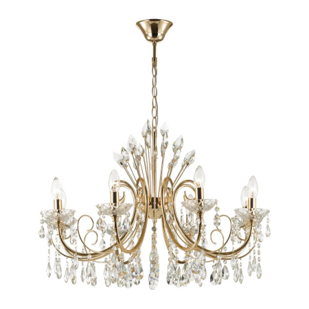 Люстра E14 8*40W VERSIA золотой/хрусталь ODEON LIGHT