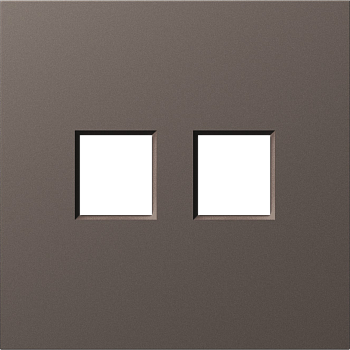 Donel S08 мокко накладка 2-я для розеток RJ45,TV,SAT, серия DB