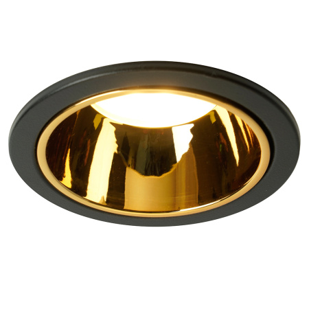Светильник потолочный встраиваемый, MR16 G5.3, черный + золото DL3102