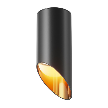 Потолочный светильник 1*GU10 12Вт Черный с Золотом IP20 Ceiling & Wall C044CL-01-15GU10-B Technical Maytoni