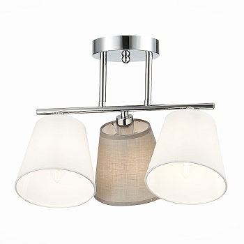 Люстра потолочная Хром/Белый, Серый E14 3*40Вт SLE300402-03 EVOLUCE