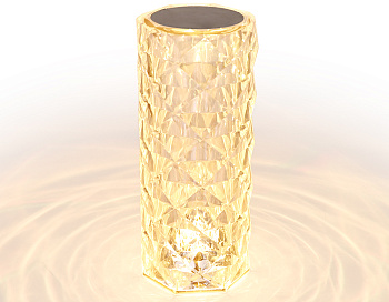 Настольная светодиодная лампа с сенсорным выключателем и пультом DE8021 CL прозрачный LED RGB 3W Ambrella Light