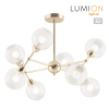 Люстра на штанге E14 220V EVERLY золотой B LUMION
