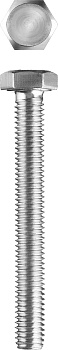 Болт ГОСТ 7798-70, M5 x 40 мм, 5 кг, кл. пр. 5.8, оцинкованный, ЗУБР