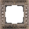 Antik Рамка горизонт/вертик 1 пост . бронза IP20 Werkel