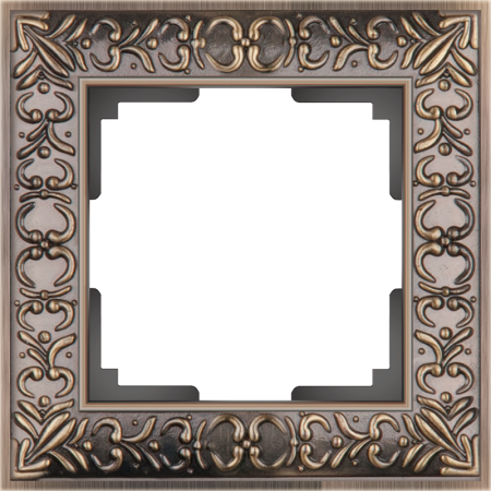 Antik Рамка горизонт/вертик 1 пост . бронза IP20 Werkel