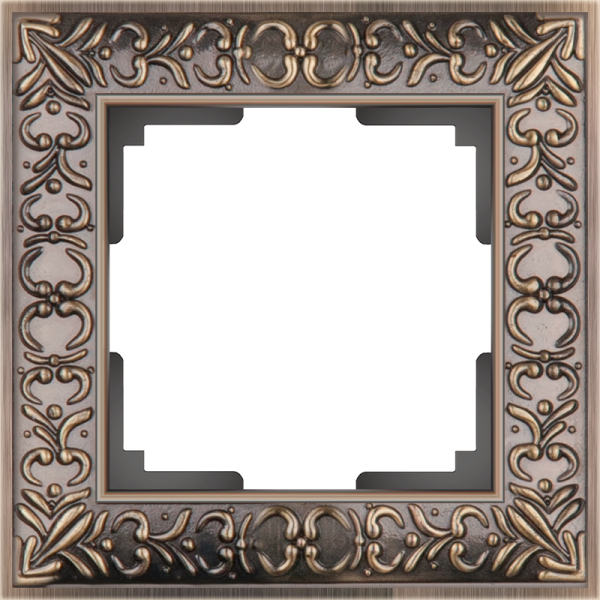 Antik Рамка горизонт/вертик 1 пост . бронза IP20 Werkel