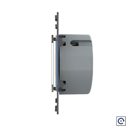 Двухклавишная сенсорная кнопка Quadro, цвет золотой (механизм) Livolo