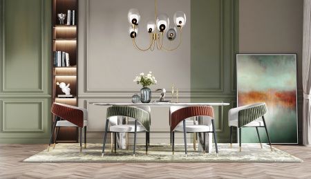 Подвесной светильник 6*E14 60Вт Латунь IP20 Aura MOD016PL-06BS Maytoni
