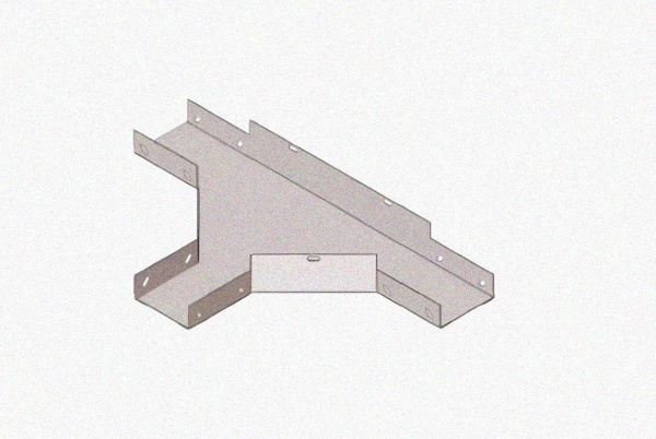 Лоток тройниковый глухой ОТГ 400х100 УХЛ1, горячее цинкование S1,5