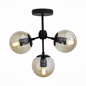 Люстра потолочная Черный/Дымчатый E27 3*60Вт SL549.402.03 ST LUCE