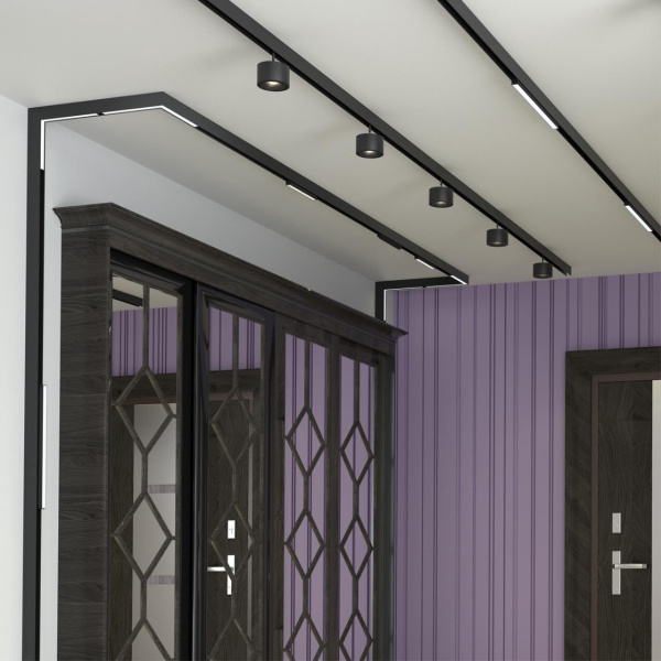 Трековый св-к для низков.шинопровода IP20 LED 4000K 12W 48V FLUM черный NOVOTECH