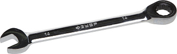Комбинированный гаечный ключ трещоточный 14 мм, ЗУБР
