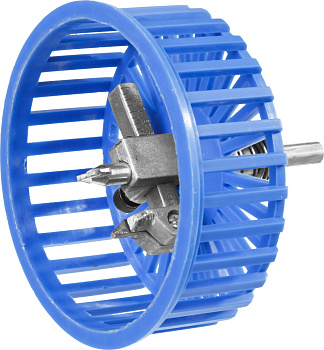 Сверло регулируемое, с изменяемым резцом, по кафелю и керамике, "Балеринка", Д 20-90мм, с защитной решеткой ЗУБР