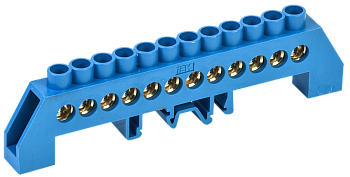 Шина N "ноль" в комбинированном DIN-изоляторе типа "Стойка" ШНИ-8х12-12-КС-С IEK