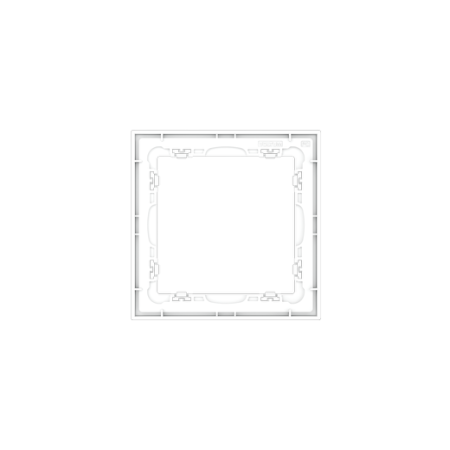 Рамка пластиковая Voltum S70 на 1 пост, (белый матовый)