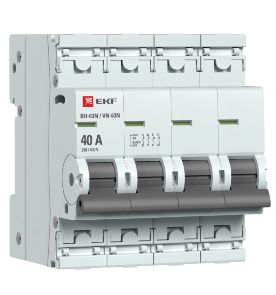 Выключатель нагрузки 4П 40А ВН-63N PROxima EKF