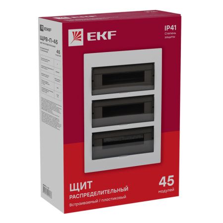 Щит распред, встраиваемый ЩРВ-П-45 IP41 PROxima EKF