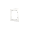 Рамка стеклянная Voltum S70 на 1 пост, (белый, матовый, стекло)