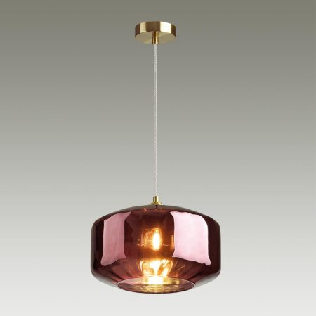 Подвес E27 60W BINGA бордовый/бронзовый ODEON LIGHT