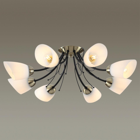 Люстра Потолочная E27 8*40W 220V ELIANA черный,бронза LUMION