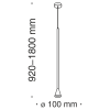 Подвесной светильник 1*GU10 40Вт Черный IP20 Arrow P064PL-01B Technical