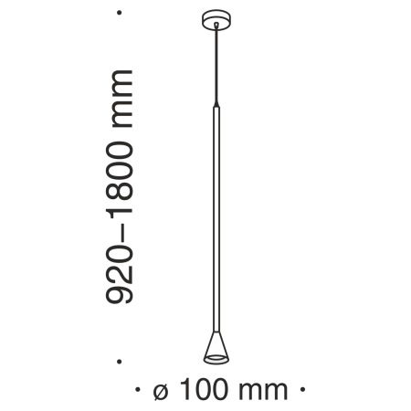 Подвесной светильник 1*GU10 40Вт Черный IP20 Arrow P064PL-01B Technical