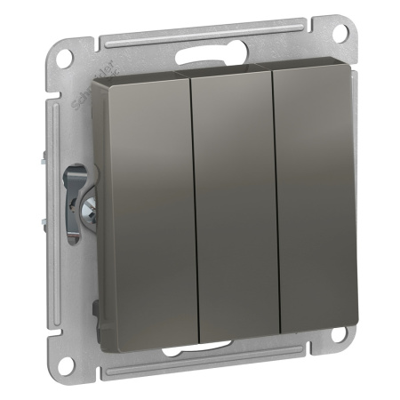 ATLASDESIGN Механизм выключателя СУ 3 кл. 10А сталь IP20 Schneider Electric