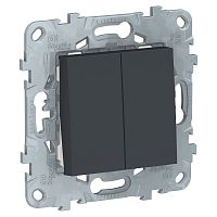 Unica NEW Механизм выключателя СУ 2 кл. 10А антрацит IP21 Schneider Electric