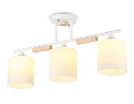 Светильник подвесной TR9546/3 WH/FR белый/белый матовый E27/3 max 40W 595*115*280 Ambrella Light
