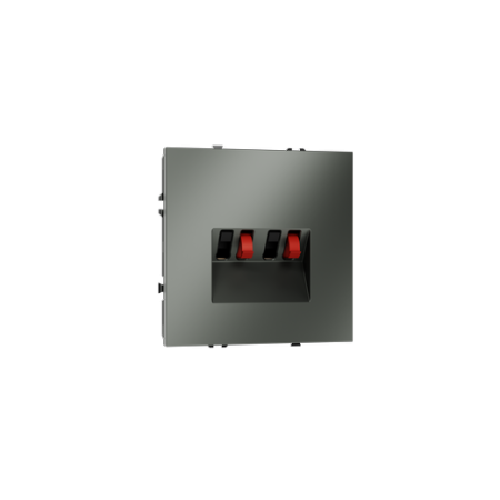 Розетка акустическая встраиваемая Voltum S70 4-местная, (титан)