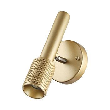 Настенный св-ник выкл на плафоне IP20 LED GU10 max 10W MEHARI золотист/металл ODEON LIGHT