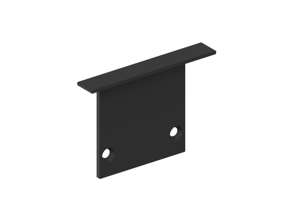 Donel Боковая глухая заглушка для профиля DN18502 Цвет:Черный матовый RAL9005,Серия:DN8ALE