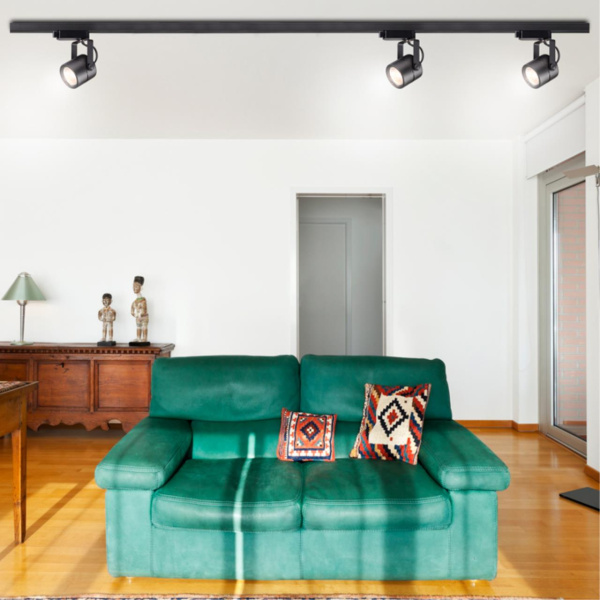 Св-к трековый однофазный IP20 GU10 50W 220V PIPE черный D NOVOTECH