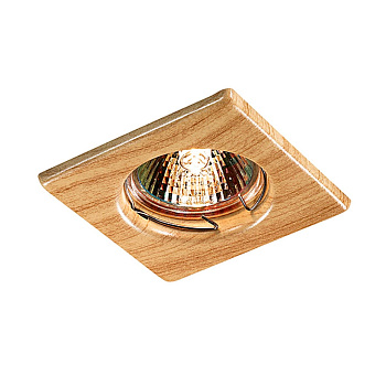 Встр.НП св-к IP20 GX5.3 50W 12V WOOD светлое дерево NOVOTECH